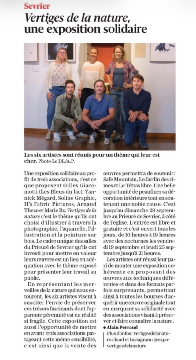 Vertiges de la nature, une exposition solidaire